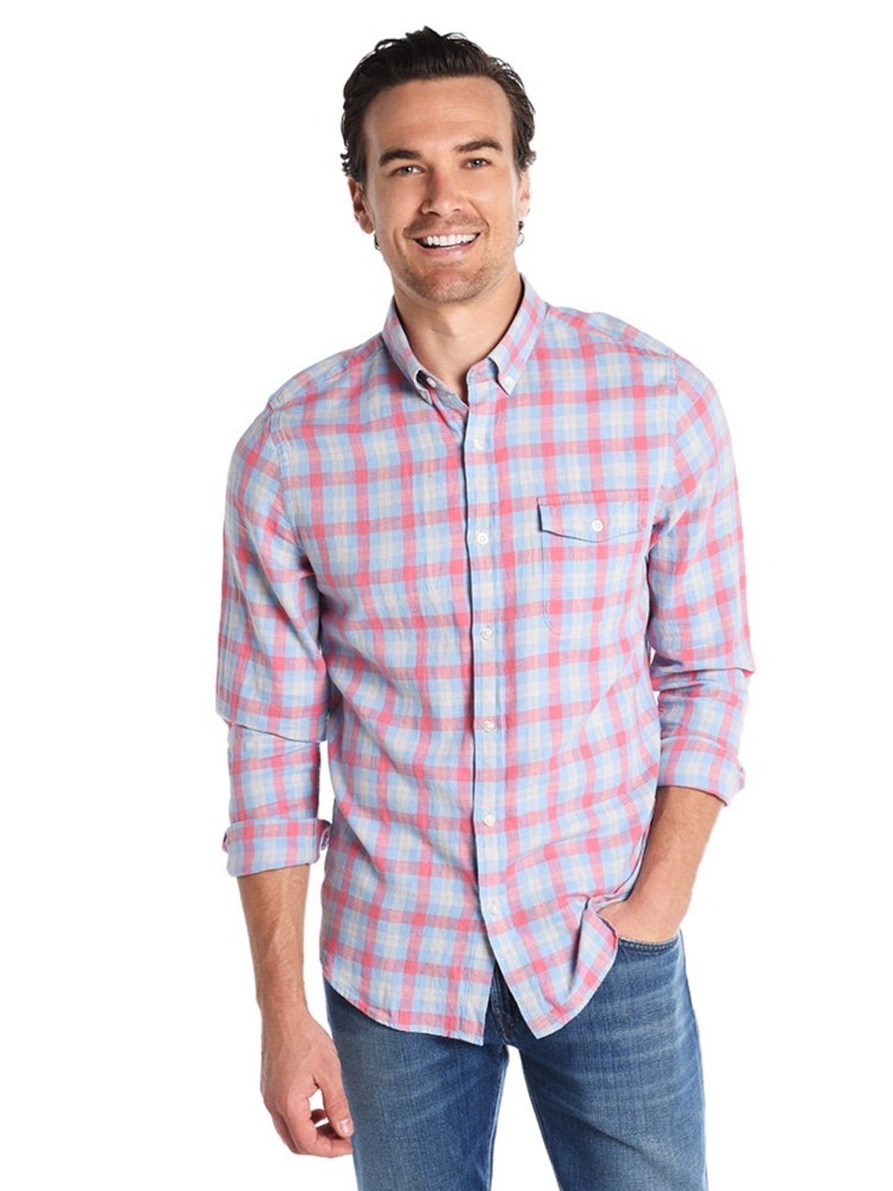 Vineyard Vines Slim Fit Crosby Plaid Button-Down Shirt